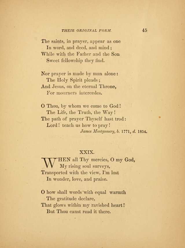 Favorite Hymns: in their original form page 45