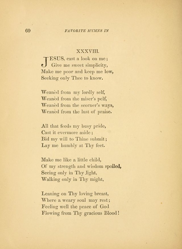 Favorite Hymns: in their original form page 60