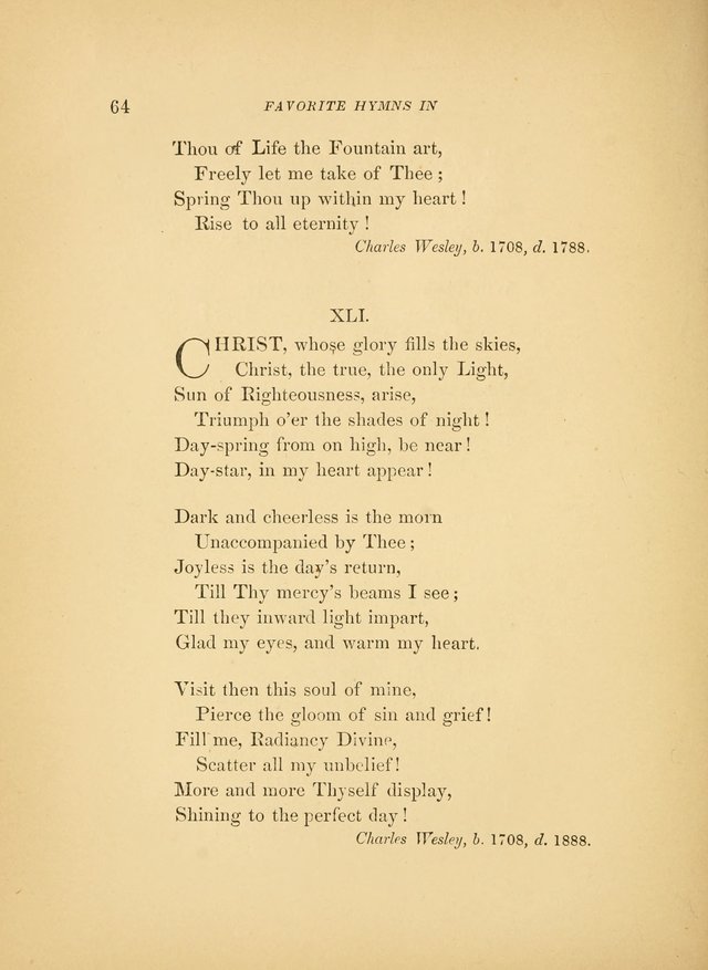 Favorite Hymns: in their original form page 64