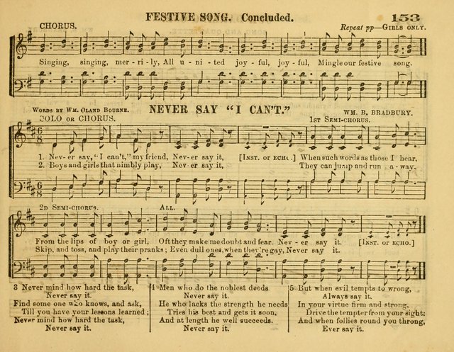 Fresh Laurels for the Sabbath School, A new and extensive collection of music and hymns. Prepared expressly for the Sabbath Schools, Etc. page 158