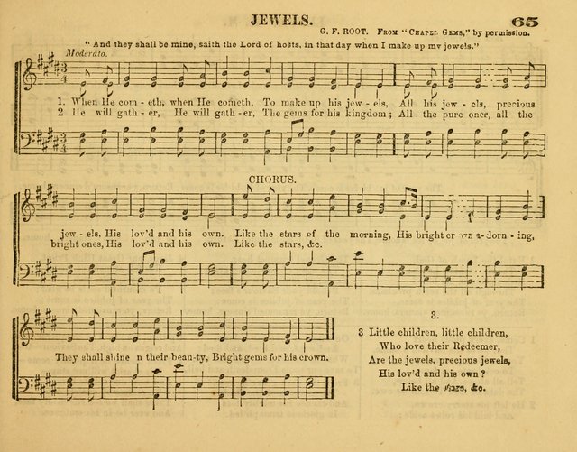 Fresh Laurels for the Sabbath School, A new and extensive collection of music and hymns. Prepared expressly for the Sabbath Schools, Etc. page 70