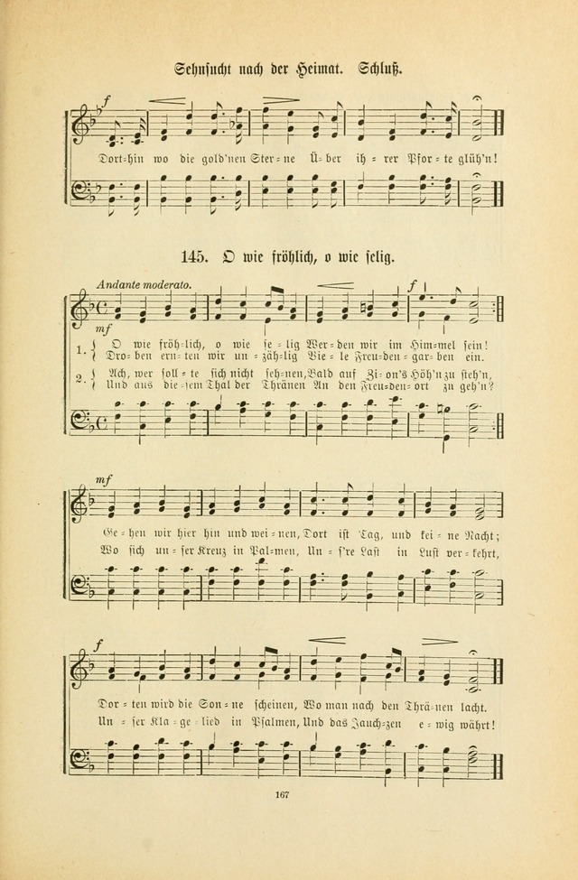 Frohe Lieder und Brüder-Harfe: eine Sammlung von Liedern für Sonntagschulen und Jugendvereine (Spezialle Aufl.) page 167