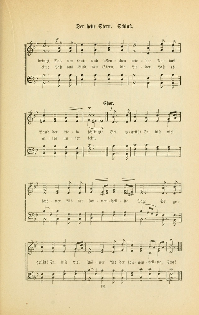 Frohe Lieder und Brüder-Harfe: eine Sammlung von Liedern für Sonntagschulen und Jugendvereine (Spezialle Aufl.) page 191