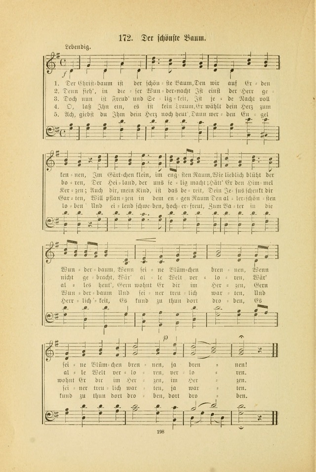 Frohe Lieder und Brüder-Harfe: eine Sammlung von Liedern für Sonntagschulen und Jugendvereine (Spezialle Aufl.) page 198