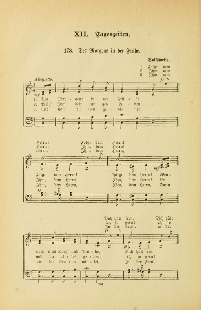 Frohe Lieder und Brüder-Harfe: eine Sammlung von Liedern für Sonntagschulen und Jugendvereine (Spezialle Aufl.) page 204