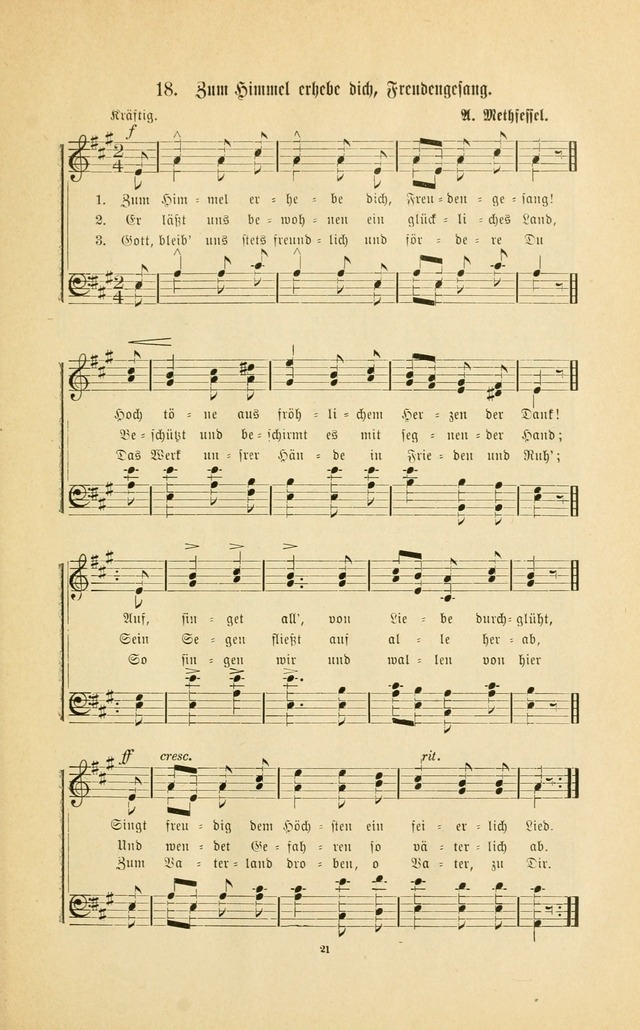 Frohe Lieder und Brüder-Harfe: eine Sammlung von Liedern für Sonntagschulen und Jugendvereine (Spezialle Aufl.) page 21