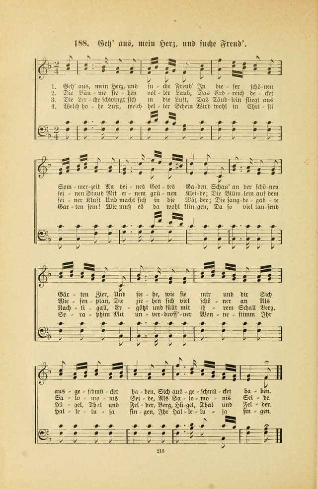 Frohe Lieder und Brüder-Harfe: eine Sammlung von Liedern für Sonntagschulen und Jugendvereine (Spezialle Aufl.) page 218
