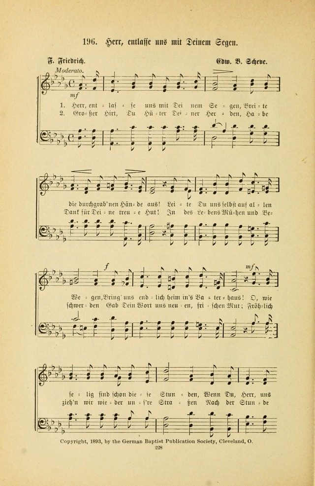 Frohe Lieder und Brüder-Harfe: eine Sammlung von Liedern für Sonntagschulen und Jugendvereine (Spezialle Aufl.) page 228