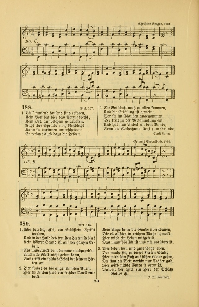 Frohe Lieder und Brüder-Harfe: eine Sammlung von Liedern für Sonntagschulen und Jugendvereine (Spezialle Aufl.) page 294