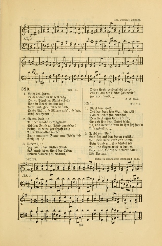 Frohe Lieder und Brüder-Harfe: eine Sammlung von Liedern für Sonntagschulen und Jugendvereine (Spezialle Aufl.) page 295