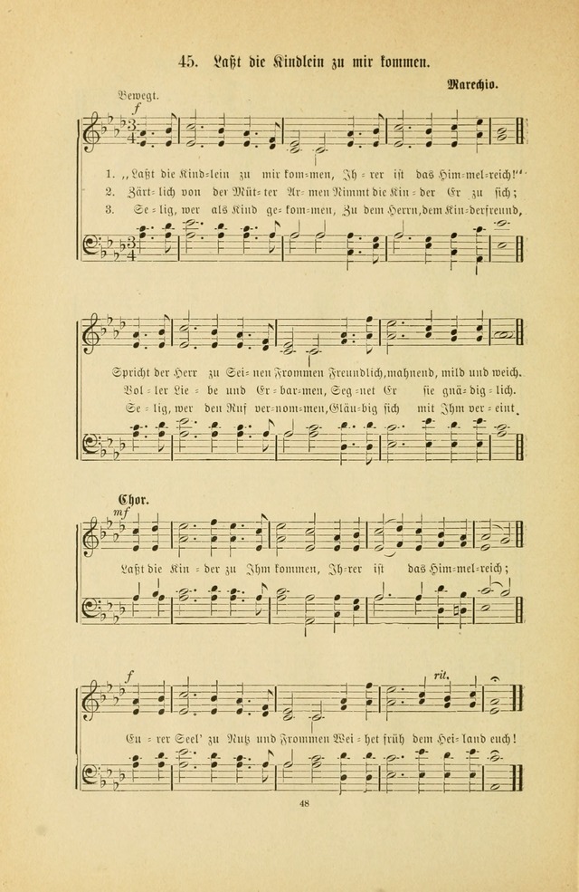 Frohe Lieder und Brüder-Harfe: eine Sammlung von Liedern für Sonntagschulen und Jugendvereine (Spezialle Aufl.) page 48