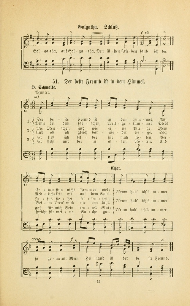 Frohe Lieder und Brüder-Harfe: eine Sammlung von Liedern für Sonntagschulen und Jugendvereine (Spezialle Aufl.) page 55