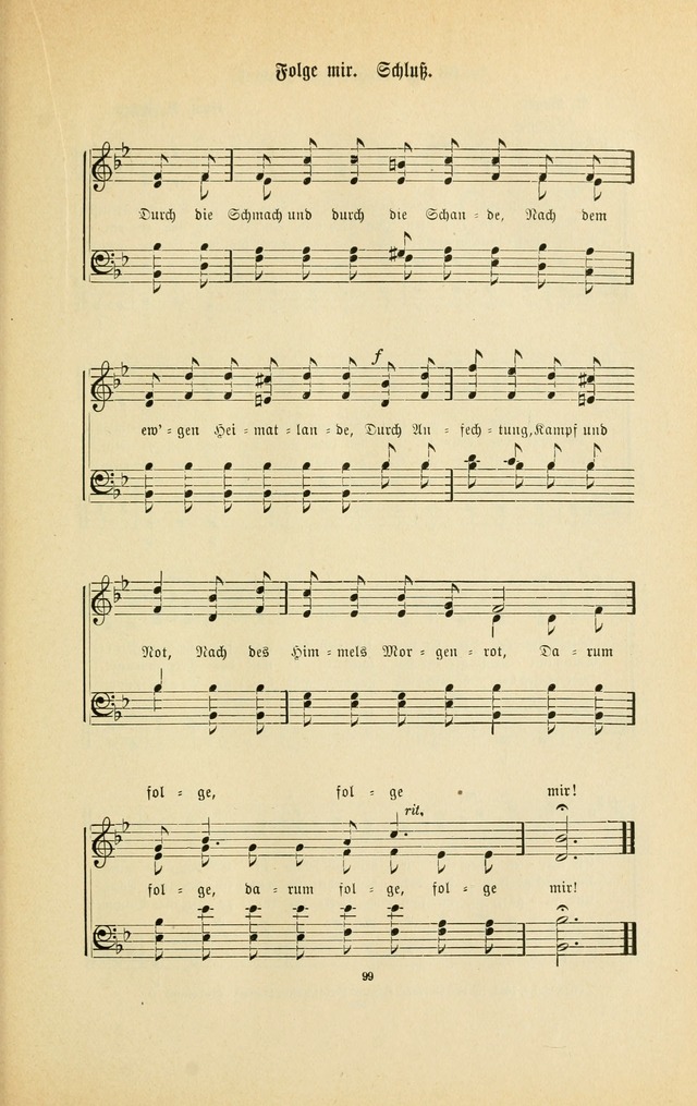 Frohe Lieder und Brüder-Harfe: eine Sammlung von Liedern für Sonntagschulen und Jugendvereine (Spezialle Aufl.) page 99