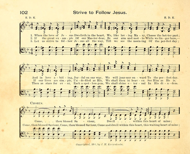 Fair as the Morning. Hymns and Tunes for Praise in the Sunday-School page 100
