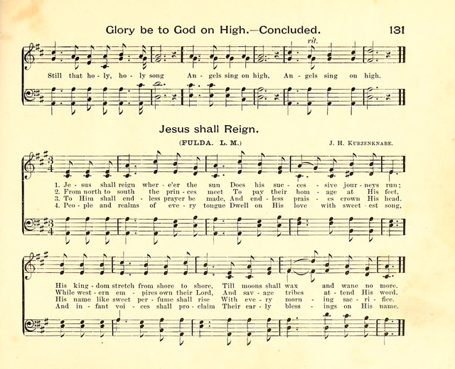 Fair as the Morning. Hymns and Tunes for Praise in the Sunday-School page 129