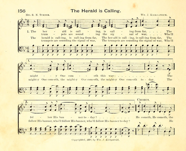 Fair as the Morning. Hymns and Tunes for Praise in the Sunday-School page 154