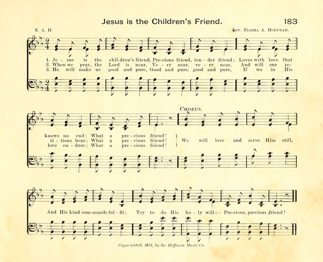 Fair as the Morning. Hymns and Tunes for Praise in the Sunday-School page 181
