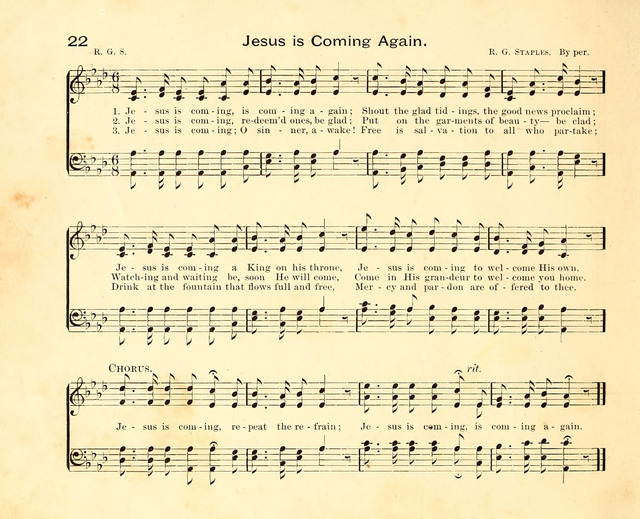Fair as the Morning. Hymns and Tunes for Praise in the Sunday-School page 20