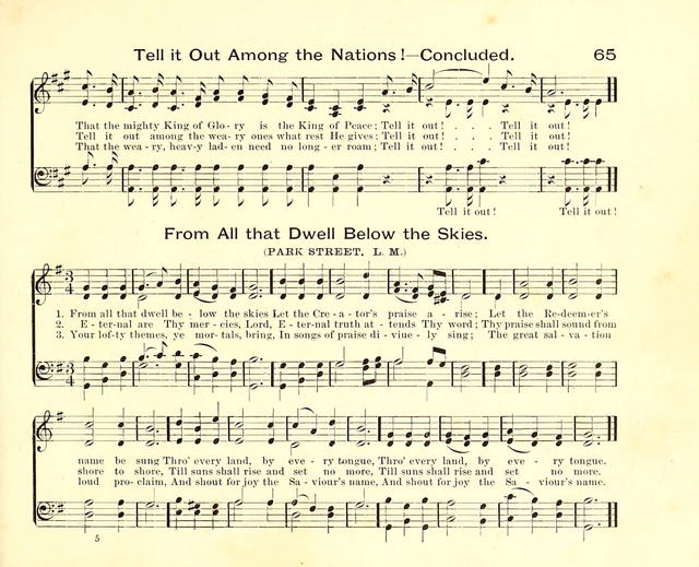 Fair as the Morning. Hymns and Tunes for Praise in the Sunday-School page 63