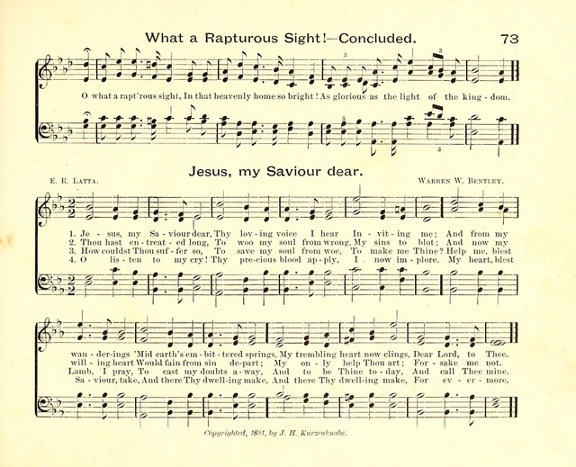 Fair as the Morning. Hymns and Tunes for Praise in the Sunday-School page 71