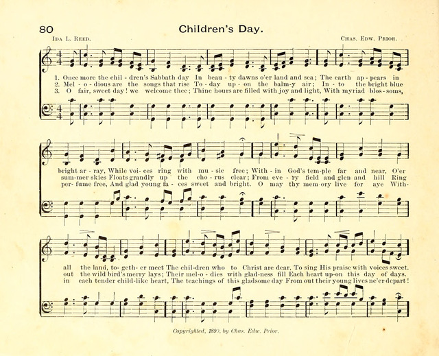 Fair as the Morning. Hymns and Tunes for Praise in the Sunday-School page 78