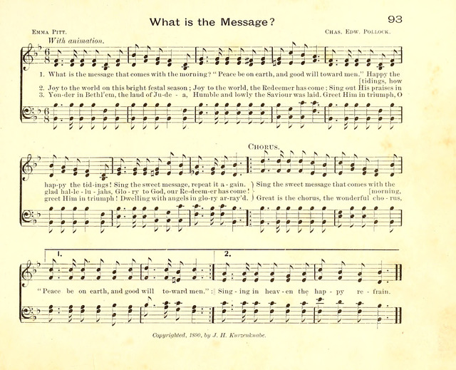 Fair as the Morning. Hymns and Tunes for Praise in the Sunday-School page 91