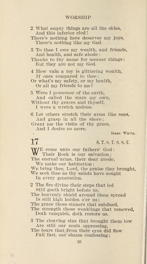 Free Methodist Hymnal page 10