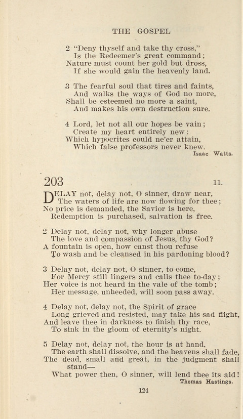 Free Methodist Hymnal page 124