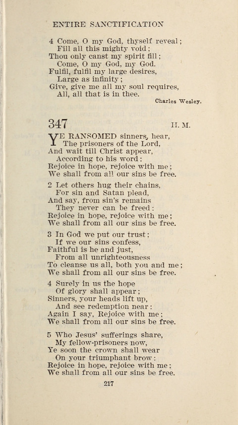 Free Methodist Hymnal page 219