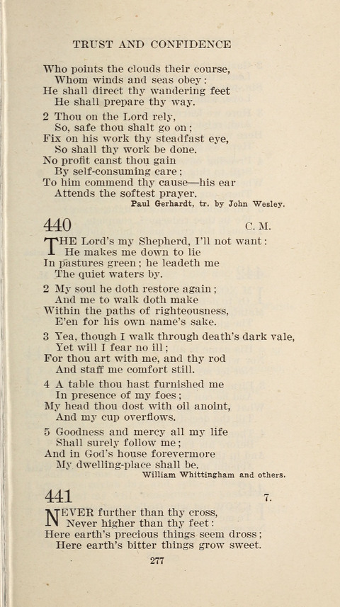 Free Methodist Hymnal page 279