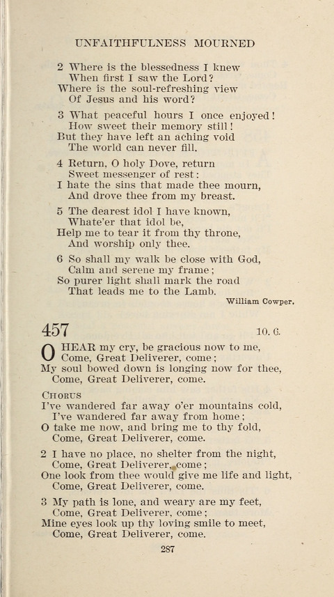 Free Methodist Hymnal page 289