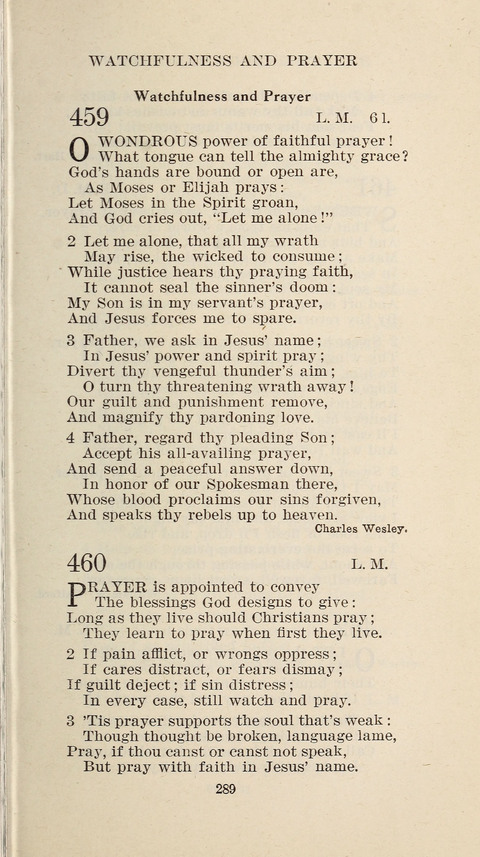 Free Methodist Hymnal page 291