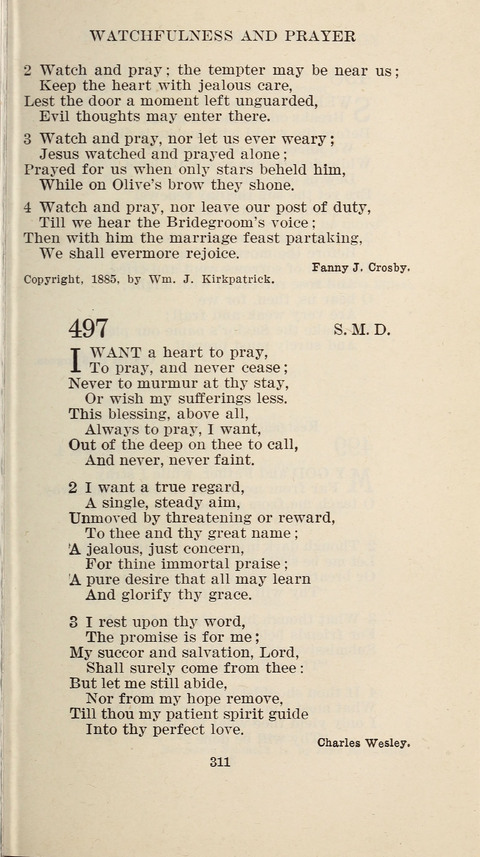 Free Methodist Hymnal page 313