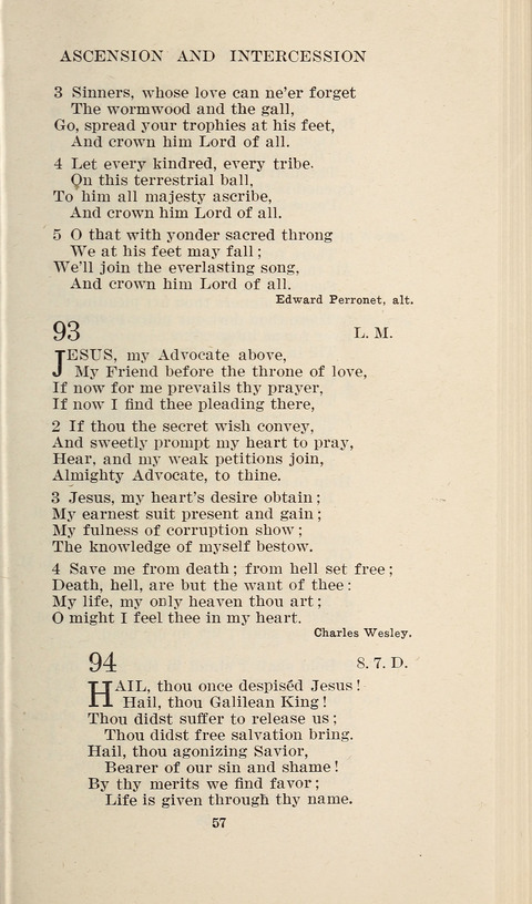 Free Methodist Hymnal page 57