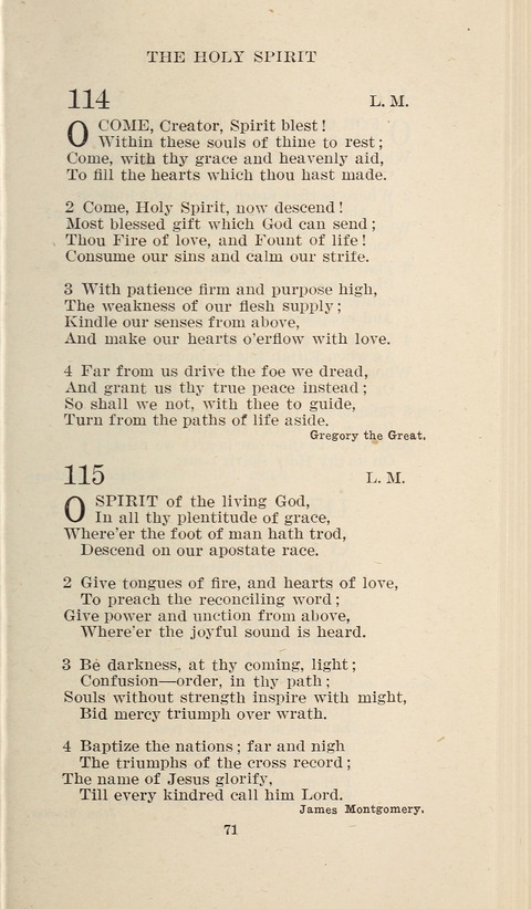 Free Methodist Hymnal page 71