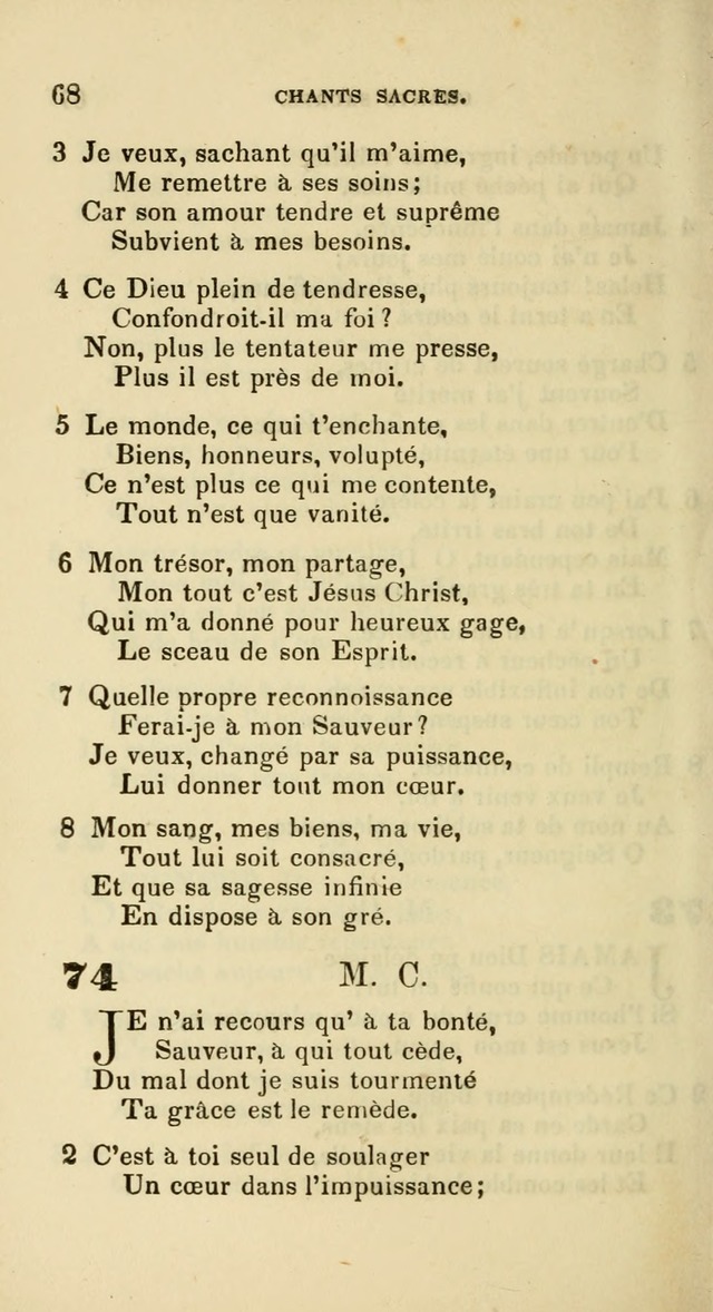 French Psalms, Hymns and Spiritual Songs: with a pure prose pronunciation, in accordance with the usage of the cognate languages... page 71