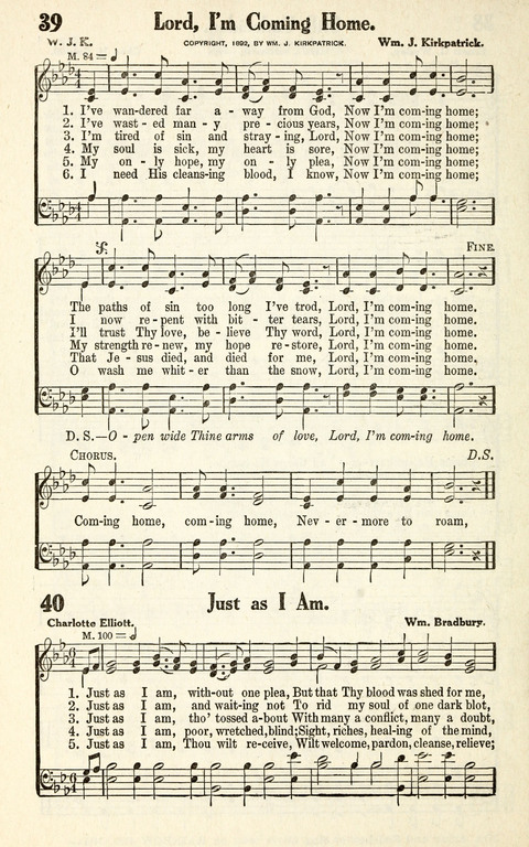 Favorite Selections from Victorious Service Songs: Designed for Conventions and Other Special Occasions page 38