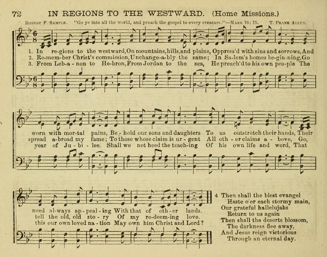 Fount of Blessing: a choice collection of sacred melodies, suitable for sunday schools, bible classes, prayer and praise meetings, gospel temperance meetings, and the home circles page 64