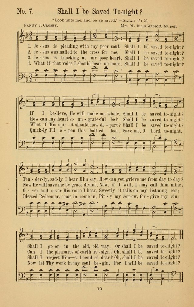 The Great Awakening: a choice collection of new and standard gospel songs page 10