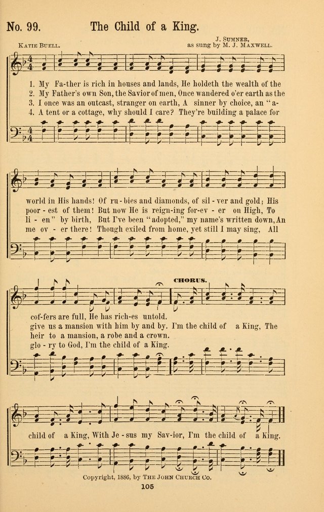 The Great Awakening: a choice collection of new and standard gospel songs page 107