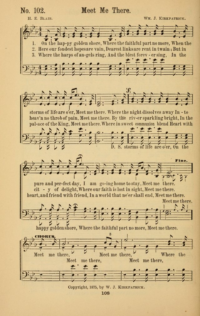 The Great Awakening: a choice collection of new and standard gospel songs page 110