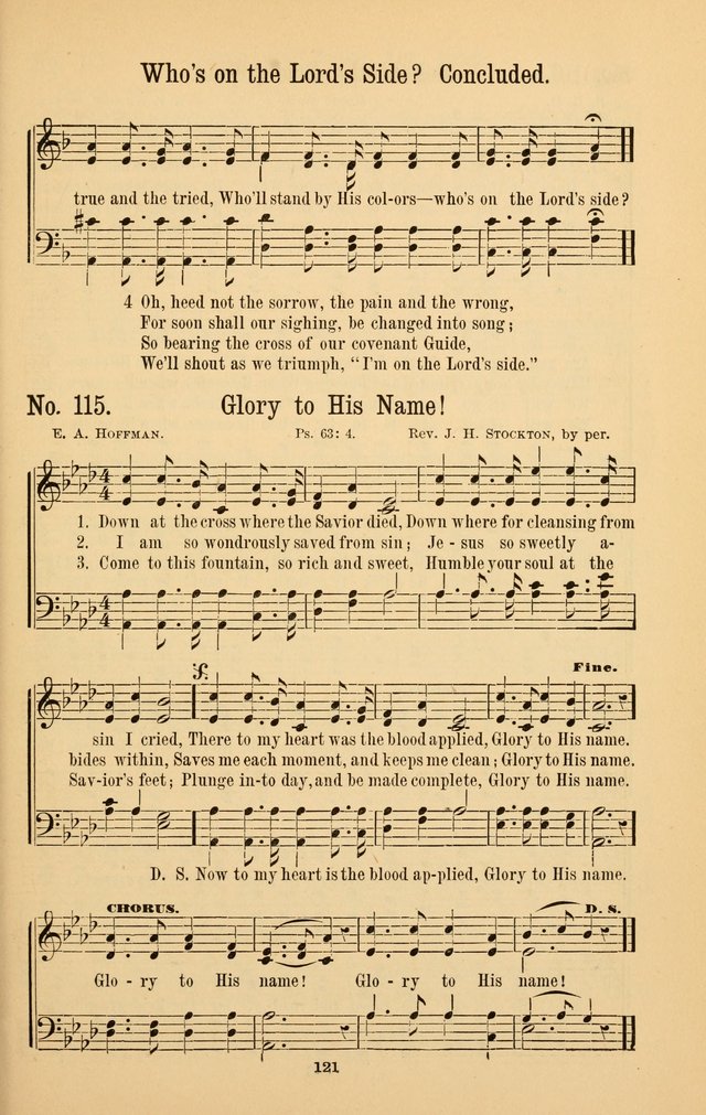 The Great Awakening: a choice collection of new and standard gospel songs page 123