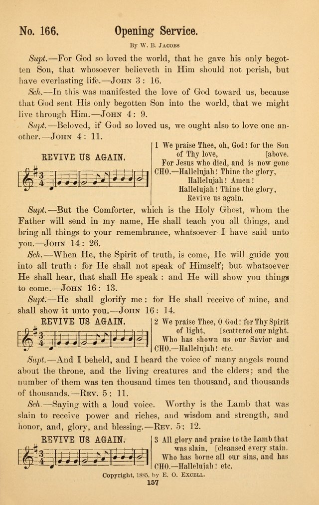 The Great Awakening: a choice collection of new and standard gospel songs page 159