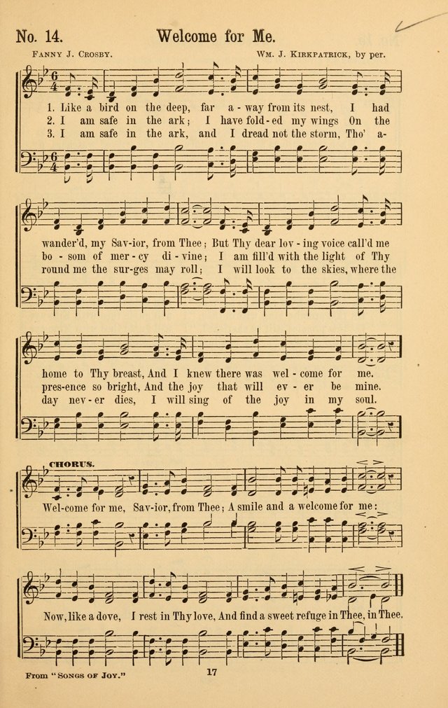 The Great Awakening: a choice collection of new and standard gospel songs page 17