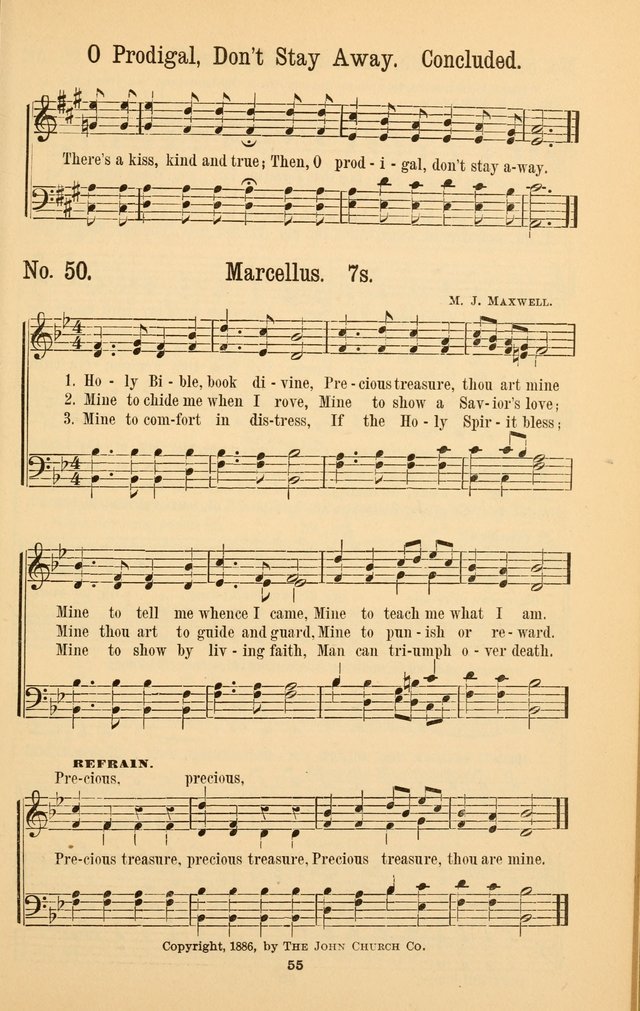The Great Awakening: a choice collection of new and standard gospel songs page 57