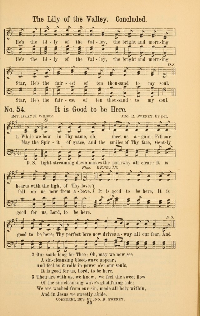 The Great Awakening: a choice collection of new and standard gospel songs page 61