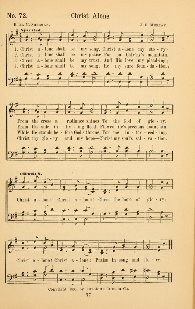 The Great Awakening: a choice collection of new and standard gospel songs page 79