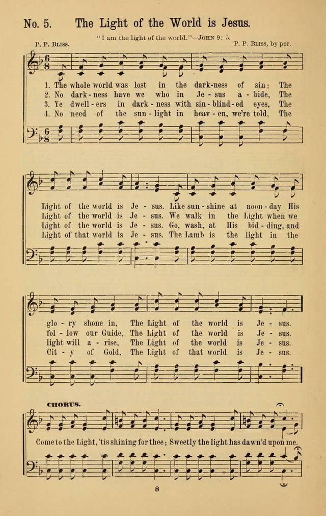 The Great Awakening: a choice collection of new and standard gospel songs page 8