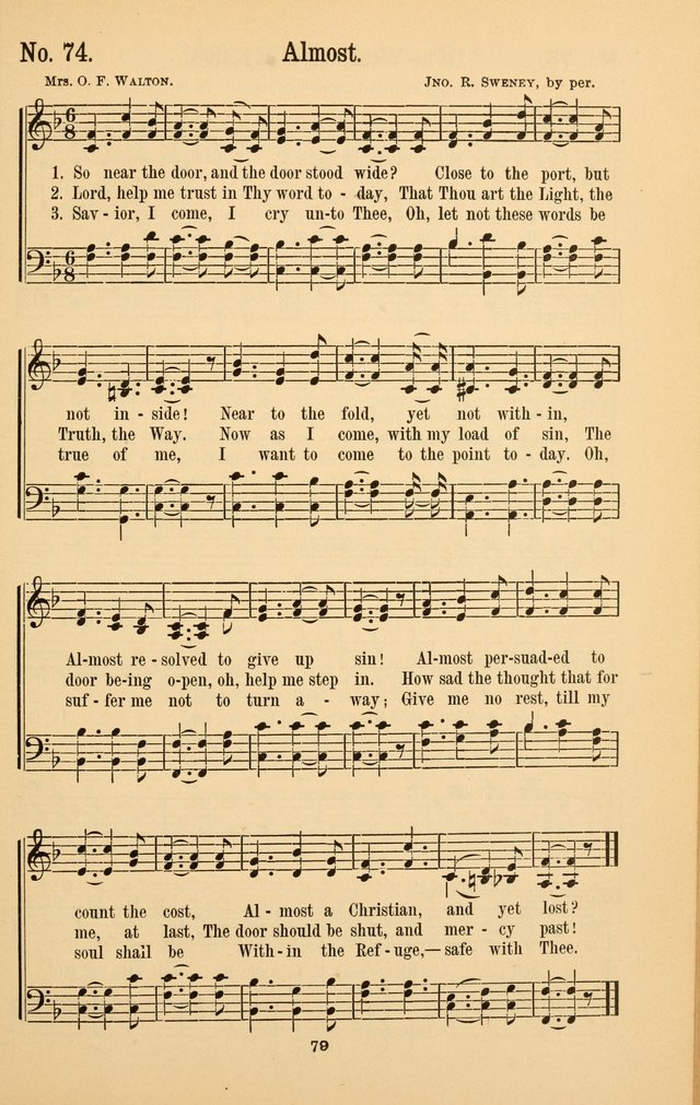 The Great Awakening: a choice collection of new and standard gospel songs page 81