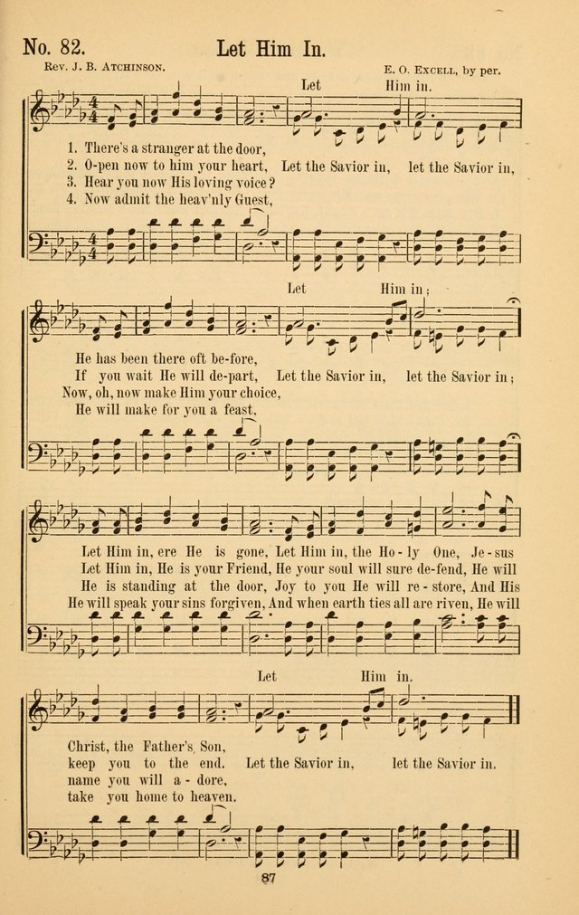 The Great Awakening: a choice collection of new and standard gospel songs page 89